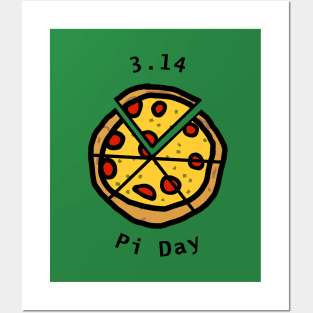 3.14 Pi Day with Pizza Pie Posters and Art